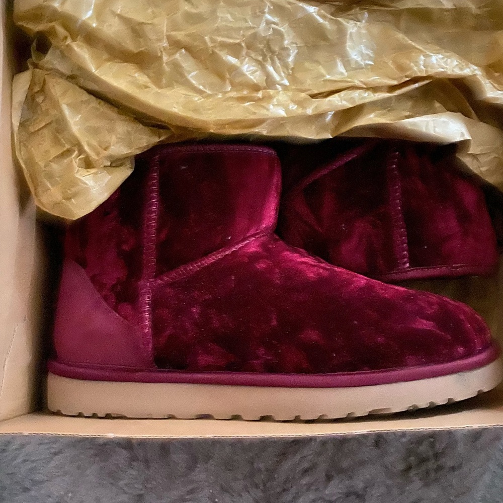 Velvet UGG boots